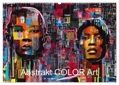 Abstrakt color Art (Wandkalender 2025 DIN A2 quer), CALVENDO Monatskalender - Calvendo;Augusto, Carina