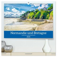 Normandie und Bretagne - Frankreichs schöner Nordwesten (hochwertiger Premium Wandkalender 2025 DIN A2 quer), Kunstdruck in Hochglanz