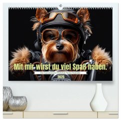 Der humoristische Yorkshire Terrier Kalender (hochwertiger Premium Wandkalender 2025 DIN A2 quer), Kunstdruck in Hochglanz - Calvendo;Rübsamen, Peter