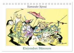 Kawanabe Kyosai: Einhundert Dämonen (Tischkalender 2025 DIN A5 quer), CALVENDO Monatskalender - Calvendo;4arts