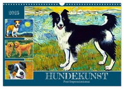 Hundekunst (Wandkalender 2025 DIN A3 quer), CALVENDO Monatskalender