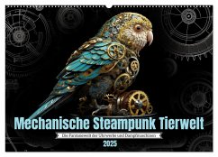 Mechanische Steampunk Tierwelt (Wandkalender 2025 DIN A2 quer), CALVENDO Monatskalender