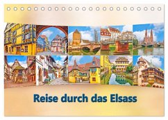 Reise durch das Elsass (Tischkalender 2025 DIN A5 quer), CALVENDO Monatskalender