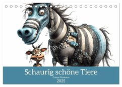 Creepy Creatures (Tischkalender 2025 DIN A5 quer), CALVENDO Monatskalender