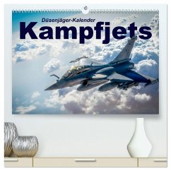 Kampfjets - Düsenjäger-Kalender (hochwertiger Premium Wandkalender 2025 DIN A2 quer), Kunstdruck in Hochglanz