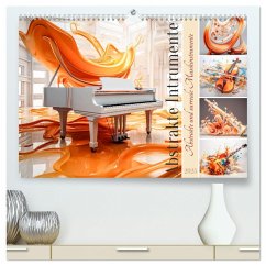 Abstrakte Instrumente (hochwertiger Premium Wandkalender 2025 DIN A2 quer), Kunstdruck in Hochglanz