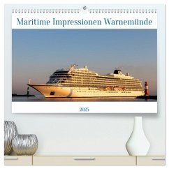 Maritime Impressionen Warnemünde (hochwertiger Premium Wandkalender 2025 DIN A2 quer), Kunstdruck in Hochglanz