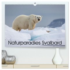 Naturparadies Svalbard (hochwertiger Premium Wandkalender 2025 DIN A2 quer), Kunstdruck in Hochglanz