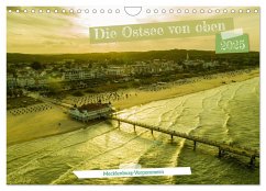 Die Ostsee von oben, Mecklenburg-Vorpommern (Wandkalender 2025 DIN A4 quer), CALVENDO Monatskalender