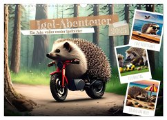 Igel-Abenteuer (Wandkalender 2025 DIN A3 quer), CALVENDO Monatskalender