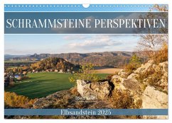 Schrammsteine Perspektiven - Elbsandstein (Wandkalender 2025 DIN A3 quer), CALVENDO Monatskalender