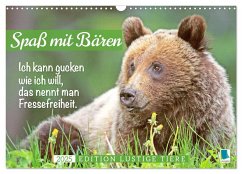 Spaß mit Bären: Edition lustige Tiere (Wandkalender 2025 DIN A3 quer), CALVENDO Monatskalender