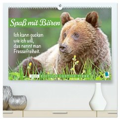 Spaß mit Bären: Edition lustige Tiere (hochwertiger Premium Wandkalender 2025 DIN A2 quer), Kunstdruck in Hochglanz - Calvendo