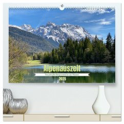 Alpenauszeit - Traumhafte Bergmomente am Wasser (hochwertiger Premium Wandkalender 2025 DIN A2 quer), Kunstdruck in Hochglanz