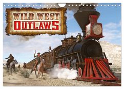 Wild West Outlaws (Wandkalender 2025 DIN A4 quer), CALVENDO Monatskalender - Calvendo;Schröder, Karsten