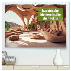 Exzentrische biomorphe Architektur (hochwertiger Premium Wandkalender 2025 DIN A2 quer), Kunstdruck in Hochglanz - Calvendo;Brunner-Klaus, Liselotte