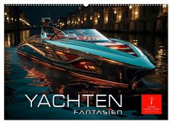 Yachten Fantasien (Wandkalender 2025 DIN A2 quer), CALVENDO Monatskalender