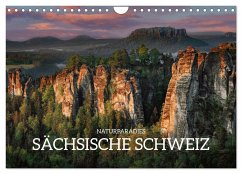 Naturparadies Sächsische Schweiz (Wandkalender 2025 DIN A4 quer), CALVENDO Monatskalender