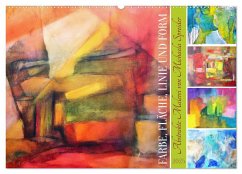 Farbe, Fläche, Linie und Form - Abstrakte Malerei von Michaela Spreider (Wandkalender 2025 DIN A2 quer), CALVENDO Monatskalender