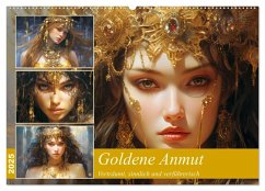 Goldene Anmut. Verträumt, sinnlich und verführerisch (Wandkalender 2025 DIN A2 quer), CALVENDO Monatskalender