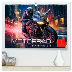 Motorrad Fantasien (hochwertiger Premium Wandkalender 2025 DIN A2 quer), Kunstdruck in Hochglanz