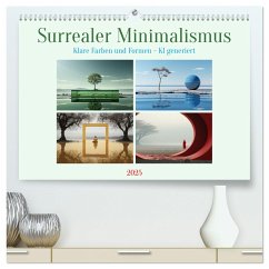 Surrealer Minimalismus (hochwertiger Premium Wandkalender 2025 DIN A2 quer), Kunstdruck in Hochglanz