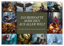 Zauberhafte Märchen aus aller Welt (Wandkalender 2025 DIN A4 quer), CALVENDO Monatskalender