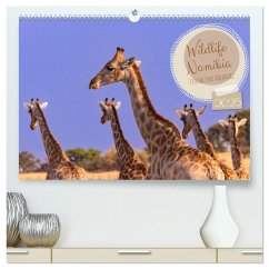 Wildlife Namibia - Etosha und Kalahari (hochwertiger Premium Wandkalender 2025 DIN A2 quer), Kunstdruck in Hochglanz - Calvendo;Früh, Dorothea