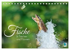 Fische in Teichen und Flüssen (Tischkalender 2025 DIN A5 quer), CALVENDO Monatskalender - Calvendo