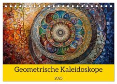 Geometrische Kaleidoskope (Tischkalender 2025 DIN A5 quer), CALVENDO Monatskalender - Calvendo;Switzerland, Bonheur18