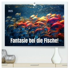 Fantasie bei die Fische! (hochwertiger Premium Wandkalender 2025 DIN A2 quer), Kunstdruck in Hochglanz - Calvendo;Waurick, Kerstin