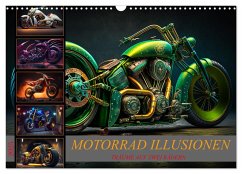 Motorrad illusionen (Wandkalender 2025 DIN A3 quer), CALVENDO Monatskalender