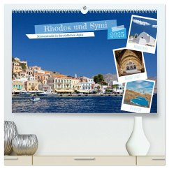 Rhodos und Symi (hochwertiger Premium Wandkalender 2025 DIN A2 quer), Kunstdruck in Hochglanz - Calvendo;Grellmann, Tilo