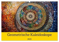 Geometrische Kaleidoskope (Wandkalender 2025 DIN A2 quer), CALVENDO Monatskalender - Calvendo;Switzerland, Bonheur18