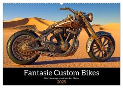Fantasie Custom Bikes - Eine Hommage rund um den Globus (Wandkalender 2025 DIN A2 quer), CALVENDO Monatskalender
