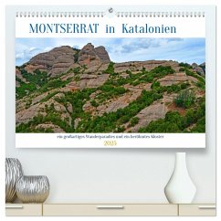 MONTSERRAT in Katalonien (hochwertiger Premium Wandkalender 2025 DIN A2 quer), Kunstdruck in Hochglanz