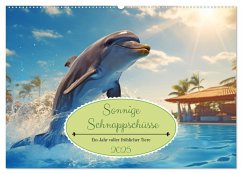 Sonnige Schnappschüsse - Ein Jahr voller fröhlicher Tiere (Wandkalender 2025 DIN A2 quer), CALVENDO Monatskalender