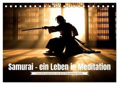 Samurai - ein Leben in Meditation (Tischkalender 2025 DIN A5 quer), CALVENDO Monatskalender
