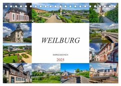 Weilburg Impressionen (Tischkalender 2025 DIN A5 quer), CALVENDO Monatskalender