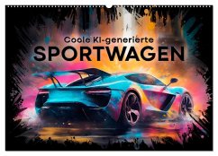 Coole KI-generierte SPORTWAGEN (Wandkalender 2025 DIN A2 quer), CALVENDO Monatskalender - Calvendo;Viola, Melanie