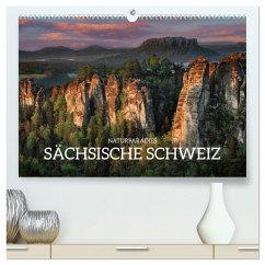 Naturparadies Sächsische Schweiz (hochwertiger Premium Wandkalender 2025 DIN A2 quer), Kunstdruck in Hochglanz - Calvendo;Becker, Stefan