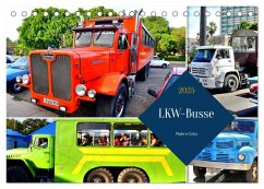 LKW-Busse - Made in Cuba (Tischkalender 2025 DIN A5 quer), CALVENDO Monatskalender - Calvendo;Löwis of Menar, Henning von