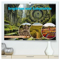 Irrgärten und Labyrinthe (hochwertiger Premium Wandkalender 2025 DIN A2 quer), Kunstdruck in Hochglanz - Calvendo;Gierok-Latniak, Steffen