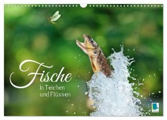 Fische in Teichen und Flüssen (Wandkalender 2025 DIN A3 quer), CALVENDO Monatskalender - Calvendo