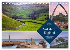 Yorkshire, England: Romantik zwischen Hochmooren und wilder Küste (Tischkalender 2025 DIN A5 quer), CALVENDO Monatskalender