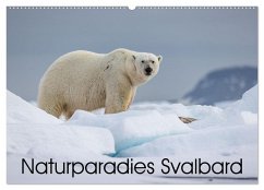Naturparadies Svalbard (Wandkalender 2025 DIN A2 quer), CALVENDO Monatskalender