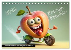 Fetzige Früchte (Tischkalender 2025 DIN A5 quer), CALVENDO Monatskalender
