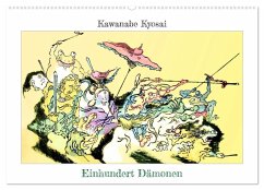 Kawanabe Kyosai: Einhundert Dämonen (Wandkalender 2025 DIN A2 quer), CALVENDO Monatskalender - Calvendo;4arts