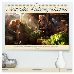 Mittelalter Lebensgeschichten (hochwertiger Premium Wandkalender 2025 DIN A2 quer), Kunstdruck in Hochglanz