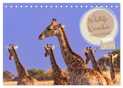 Wildlife Namibia - Etosha und Kalahari (Tischkalender 2025 DIN A5 quer), CALVENDO Monatskalender